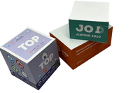 Bloc-notes personnalisé avec logo, bloc-notes carré uni pour bureau, école, entreprise, bloc-notes imprimé sur mesure
