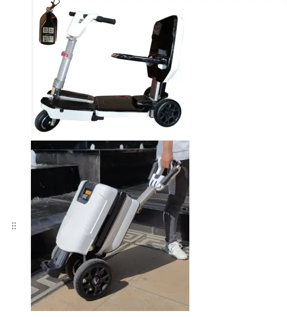 Telecomando pieghevole pieghevole manuale scooter elettrico lega di magnesio alluminio mobilità elettrica luggagebox scooter- BZ-LXB01