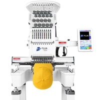 Nueva Máquina de Bordar Computarizada de Una Cabeza y 10 Agujas con Motor de Puntada, Pantalla Táctil Digital para Uso Doméstico en Ropa, Gorras, Sombreros y Camisetas