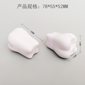Balle anti-stress en mousse souple en forme de dent avec logo personnalisé, jouet de relaxation à presser, vente en gros - Product Image 4