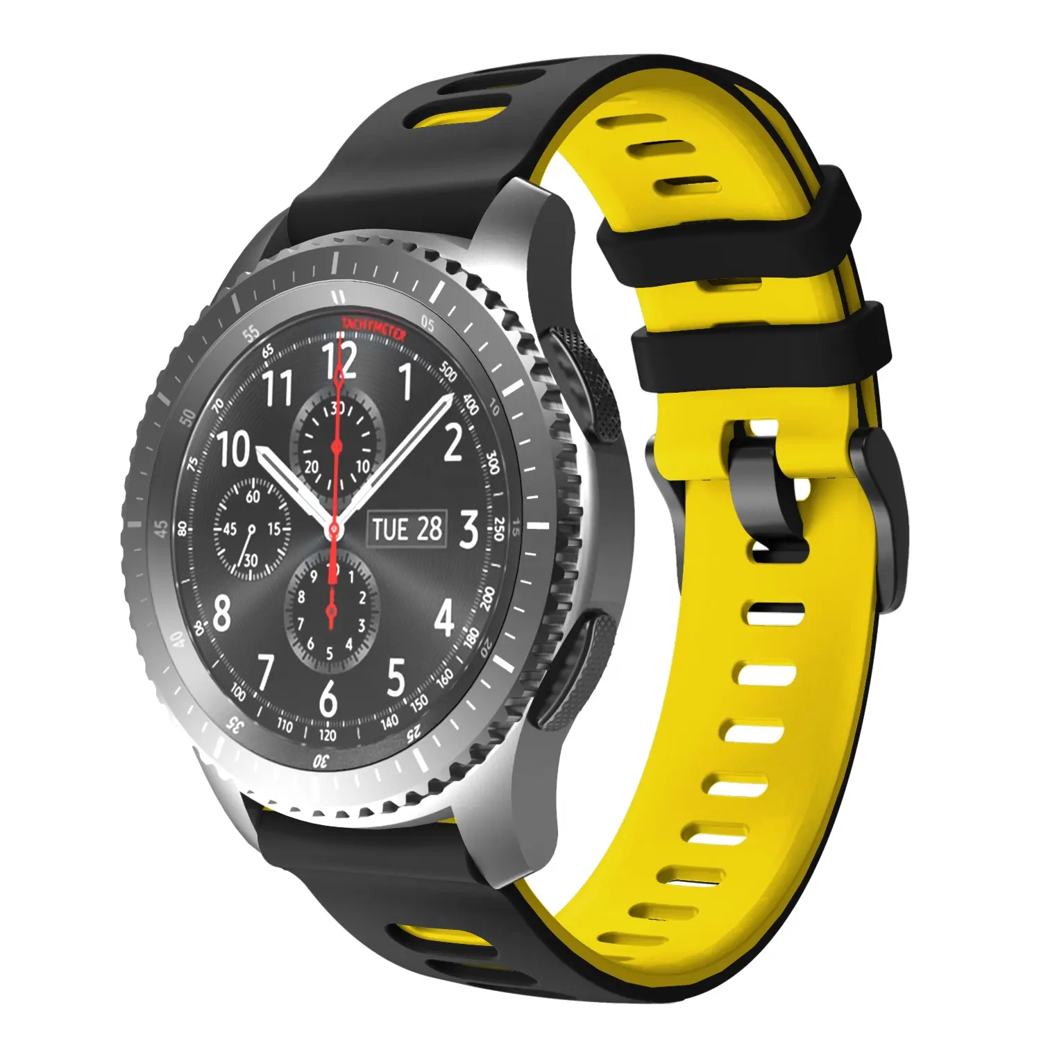 Hochwertiges zweifarbiges Armband für Galaxy Watch 46MM Silikon-Ersatz armband für Samsung Galaxy Gear S3 Armband