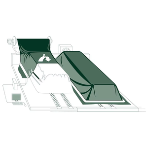 DENTIK Eptfe Statische Sauerstoffverbrauchende Wasserdichte Organische Gewebte Kompostabdeckung für Abfalltrocknung & Kompostierung PU-Beschichtet - Product Image 2
