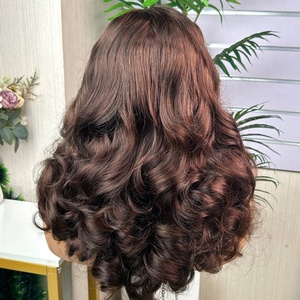 Peluca de Cabello Humano de Alta Calidad, Sin Pegamento, con Rizos Sueltos y Voluminosos, SDD Super Double Drawn, 5*5, 300% de Densidad - Product Image 6