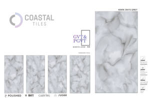 KIWIK ONYX GREY Carreaux en porcelaine polie 9mm 600x1200MM / 24X48 Carreaux en briques réfractaires de qualité supérieure au design moderne et classique certifiés CE - Product Image 2