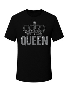 T-shirt da <span class=keywords><strong>donna</strong></span> di lusso con strass <span class=keywords><strong>oversize</strong></span> nuova moda con strass a caldo e stile personalizzato - Product Image 6