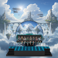 Nouvelle technologie 7D : Parc d'aventure immersif en réalité virtuelle à écran plein, cinéma dôme orbital intérieur public, parc de trampolines en PVC