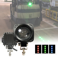 Nouvelle lampe stroboscopique d'avertissement pour chariot élévateur 12W DC10-80V IP67 Haute Intensité pour LED Bleu/Rouge Optionnel Faisceau Concentré pour Grue et Engins de Chantier