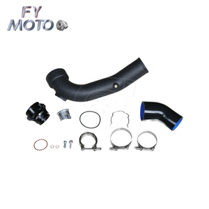 Kit Tubo di Carica per <span class=keywords><strong>BMW</strong></span> <span class=keywords><strong>N54</strong></span> E90 E92 135i 335i 335 con Valvola BOV Nera - Product Image 3