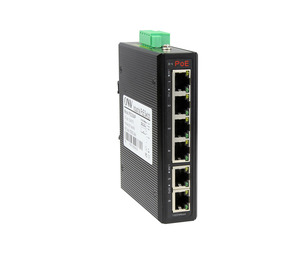 ONV Monitor Port Uplink, 4*10/100/1000M POE + 2*10/100/1000M Saklar Poe Industri Din Rel Dipasang - Product Image 1