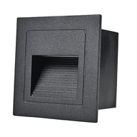 Lampe d'escalier à LED 3W IP65 AC85-265V lampe enterrée à encastrer pour l'intérieur Lampe d'escalier étanche Lampe murale à LED