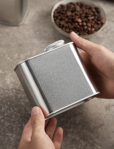 Recipiente Cuadrado de Hojalata con Válvula de Ventilación Unidireccional, Lata Sellada para Almacenamiento de Granos de Café, Cereales Mixtos y Conservación de Polvos, Grado Alimenticio - Product Image 6