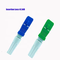 Conector rápido de fibra óptica de gran oferta SC/UPC SC/APC Conector Rapido Fibra para FTTH 55MM para cable