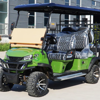 Voiturette de golf électrique élégante et stylée, tout-terrain, adaptée à l'extérieur