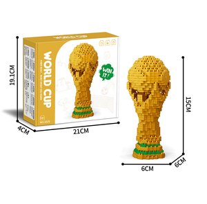Coupe du Monde de Football 2026 : Meilleures ventes de blocs de construction micro-stades de football, jouets d'assemblage DIY, vente en gros - Product Image 3