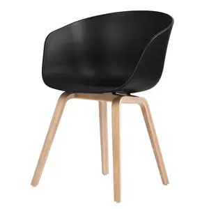 Groothandel Nordic Houten Poten Plastic Stoel Eetkamerstoelen Lederen Stoelen