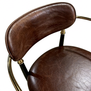 ชุดเก้าอี้รับประทานอาหารหรูหรา<span class=keywords><strong>ทันสมัย</strong></span>สำหรับเชิงพาณิชย์ หุ้มด้วยหนังแท้กำมะหยี่ พร้อมที่วางแขนสแตนเลส สำหรับโรงแรม - Product Image 5