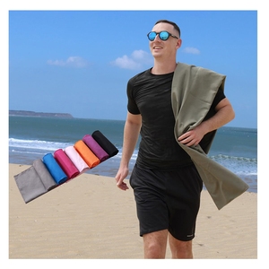 Khăn nhanh khô microfiber phòng tập thể dục thể thao Khăn Thấm Mồ hôi đa chức năng có sẵn màu sắc tinh khiết in logo thể thao khăn - Product Image 1