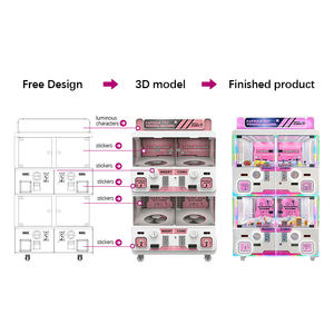Ticari Metal Jetonlu Gachapon Makinesi 100/120mm Kapsül Otomatı Kart Okuyucu ve Para Alıcı ile - Product Image 3