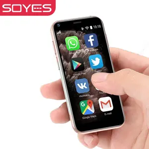 SOYES XS11 ponsel pintar lucu, ponsel pintar 2.5 "SIM ganda 1GB 8GB Quad Core 1000mAh Google Play pasar