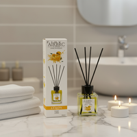 Diffuseur de parfum en verre de 50 ml en gros, écologique et sans alcool, parfum longue durée, décoration luxueuse pour la maison, l'hôtel, le bureau