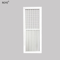 Grille de ventilation double couche en alliage d'aluminium, durable et réglable, pour climatisation centrale, design moderne, montage au plafond