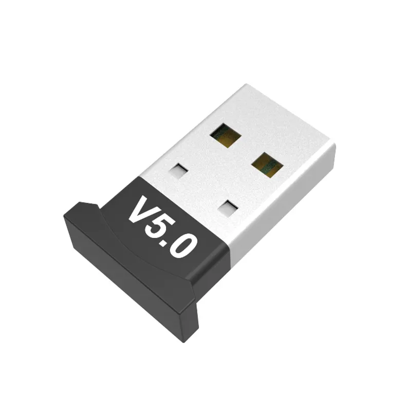 Adaptor USB 5.0, Dongle PC komputer tanpa kabel Mouse Keyboard PS4 Aux Audio BT 5.0 penerima pemancar