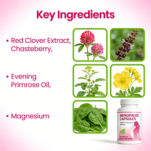 Cápsulas para la Menopausia OEM para Mujeres, 120 Mil Millones de Unidades de Colonias, Suplemento Probiótico para Mujeres, Alivia los Síntomas de la Menopausia - Product Image 2