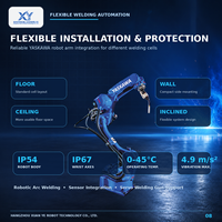 Bras robotisé à 6 axes YASKAWA, manipulateur de bras robotisé, charge utile élevée pour robot de soudage industriel de 180 kg