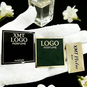 2026 Hot Design Electroformed Aluminum 3D Embossed Waterproof Adhesive Perfume Bottle <b>Label</b> <b>Sticker</b> with Metallic Luster - Product Image 2