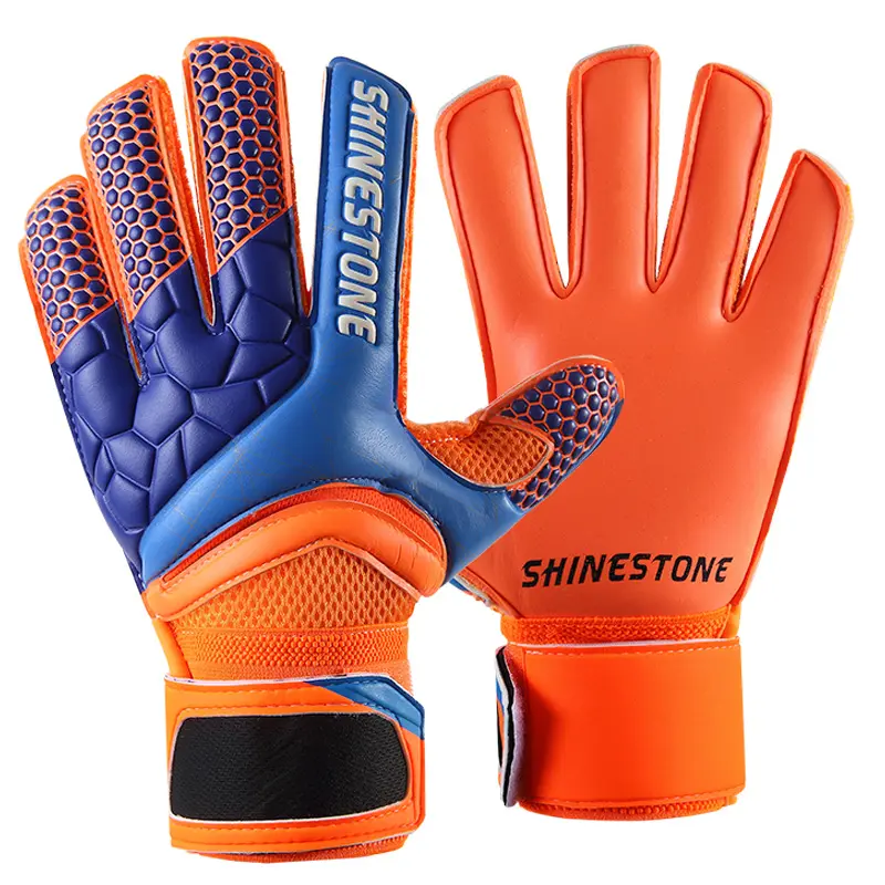 Shinestone Professional Soccer Goalie Gloves Thickened Latex Football Goalkeeper Gloves with Finger Protection for Gym Use