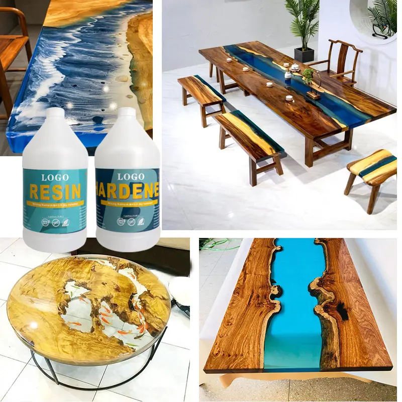 ウッドリバーテーブル用エポキシ樹脂クリスタルクリアキャスティング樹脂レストランリキッドクラフトMSDS
