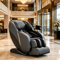 Fauteuil de massage portable de luxe haute qualité avec technologie 3D SL Track, Shiatsu, Thai Stretch, pour le dos, 4D Zero Gravity AI