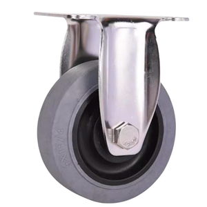 Rueda antiestática conductora de goma TPR mediana de 345 pulgadas, rueda silenciosa Universal sin costuras con soporte OEM - Product Image 4