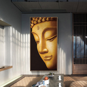 <span class=keywords><strong>Tableau</strong></span> mural populaire en toile avec visage de Bouddha doré, peinture encadrée tête de Bouddha <span class=keywords><strong>Zen</strong></span> <span class=keywords><strong>pour</strong></span> la décoration intérieure moderne - Product Image 1