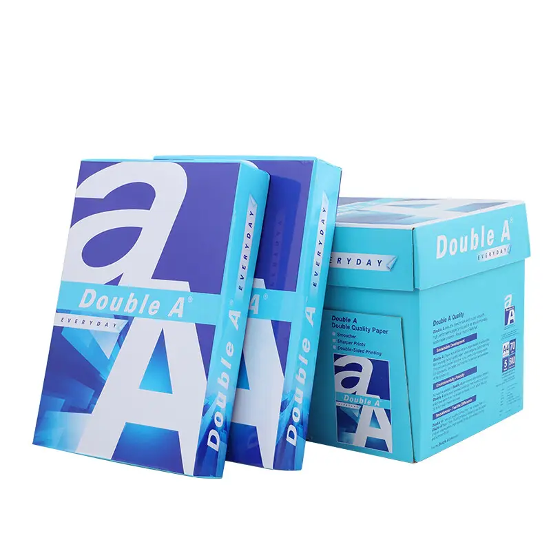 OEM 70GSM 75GSM 80GSM 100% Pulp A4 Paper Copier 500 Sheets/Ream - 5 Reams/Box A4 Copy Paper