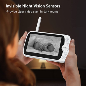 Display da 5 pollici No WiFi Baby <span class=keywords><strong>Monitor</strong></span> con schermo 1080P HD Auto temperatura ambiente bambini monitoraggio 2MP Smart Baby <span class=keywords><strong>Monitor</strong></span> <span class=keywords><strong>Wireless</strong></span> - Product Image 6