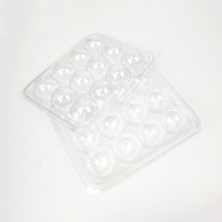 12 truffe chocolat bonbons personnalisé en plastique transparent à clapet plateau d'emballage de boursouflure de boîte