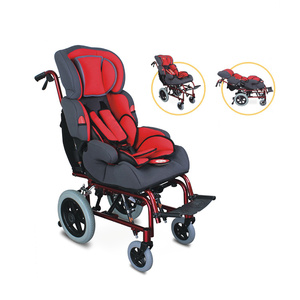 Poussette pour Bébé et Enfant Infirme Moteur Cérébral (IMC), Fauteuil Roulant Manuel Pliable et Portable en Aluminium pour Voyage Extérieur - Product Image 6