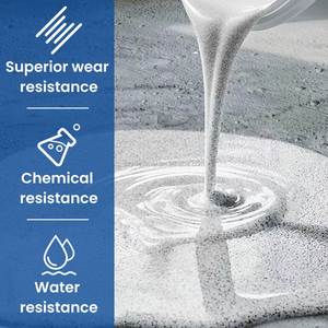 Revestimiento Epóxico para Pisos con Efecto Mármol de Alto Brillo, Ecológico, con Arena de Color, Autonivelante, Aplicación con Brocha, Fácil de Limpiar - Product Image 4