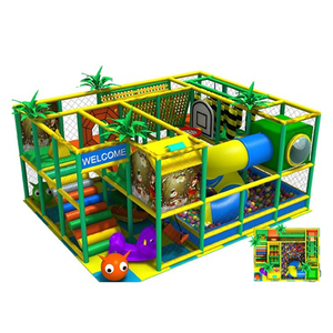 Ensemble de jeux personnalisé pour parc d'attractions sur le thème de la jungle, toboggan, aire de jeux souple, équipement de terrain de jeu pour enfants, aire de jeux intérieure pour enfants - Product Image 1