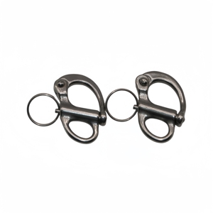 Nouvelle condition en acier inoxydable mousqueton manille à dégagement rapide manilles fixes anneau rond matériel de gréement de bateau marin - Product Image 6