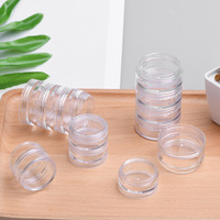 Wadah Jar Plastik Transparan 5 Gram 5ml 10g yang Dapat Ditumpuk, Pot Tumpuk Bening Multi-layer 5g untuk Krim Kosmetik dan Glitter