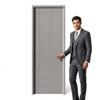 Porte intérieure en bois écologique en polymère, isolation acoustique, design minimaliste élégant pour maisons modernes, hôtels, salles de bain