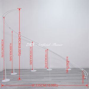 Arche de toile de fond florale en fer avec support pour fleurs artificielles personnalisable - Product Image 2