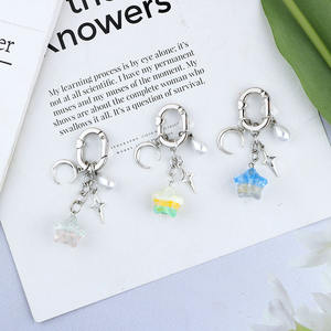 Colgante de cadena de aleación de estrella en capas de colores Rin creativo decoración colgante Frh Simple para bolsos y Phon versátil - Product Image 2