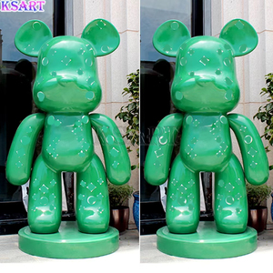 Ours rose liquide ours violent <span class=keywords><strong>peinture</strong></span> couleur <span class=keywords><strong>peinture</strong></span> Super violent ours magasin décoration maison accessoires artisanat fibre de verre résine - Product Image 4