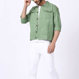 Dernière conception 100% veste en jean pour hommes en coton imperméable vente en gros veste en jean pour hommes - Product Image 5