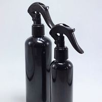 Bouteilles pulvérisatrices à gâchette en plastique noir et blanc, brume fine, 6oz 8oz 16oz, rechargeables, avec bouchon couronne, pour coiffure, usage domestique et professionnel