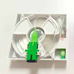 Câble à fibre optique pré-terminé invisible FTTH FTTR 0,9 mm SC/APC PTO 1FO 20m 30m 50m avec prise murale en fibre optique - Product Image 2