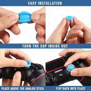 Coques de manettes en silicone pour joysticks analogiques, remplacement de capuchons de manettes pour <span class=keywords><strong>PS4</strong></span> PS3 PS2 Xbox One Xbox 360 Wii U - Product Image 4